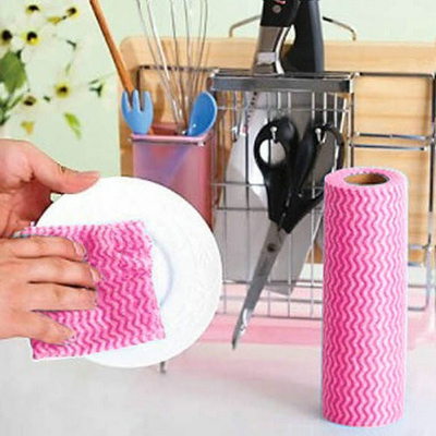 Non Woven Household Cleaning Products Wipes Roll for Kitchen / Tableware Clean