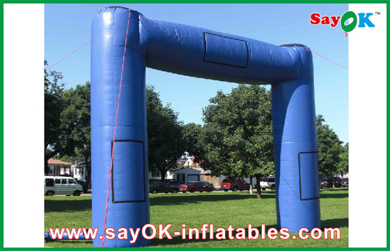 Màu xanh khổng lồ inflatable cổng tò vò oxford vải thương mại inflatable cấu trúc